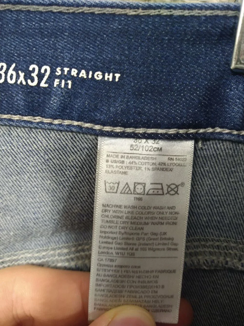Banana Republic Jeans Mens 36x32 Blue Denim Traveler Straight Fit Stretch